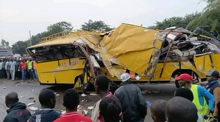 The accident scene.